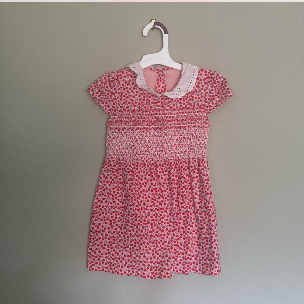 Charming Pink Floral Kids Dress